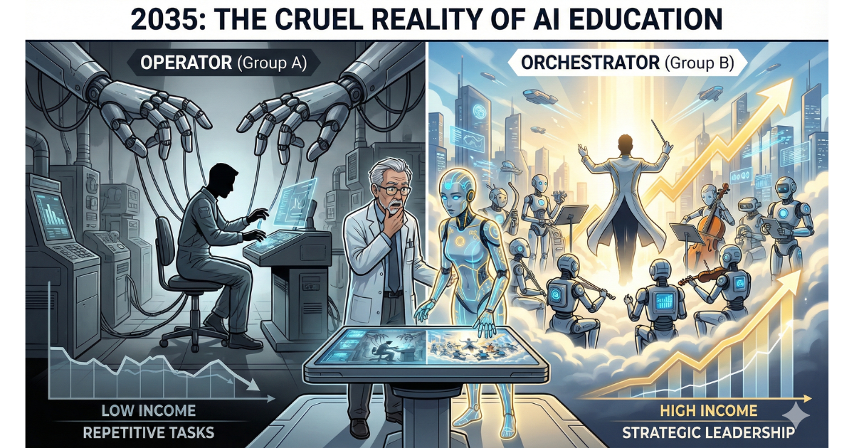 AIに使われる人 AIを使いこなす人